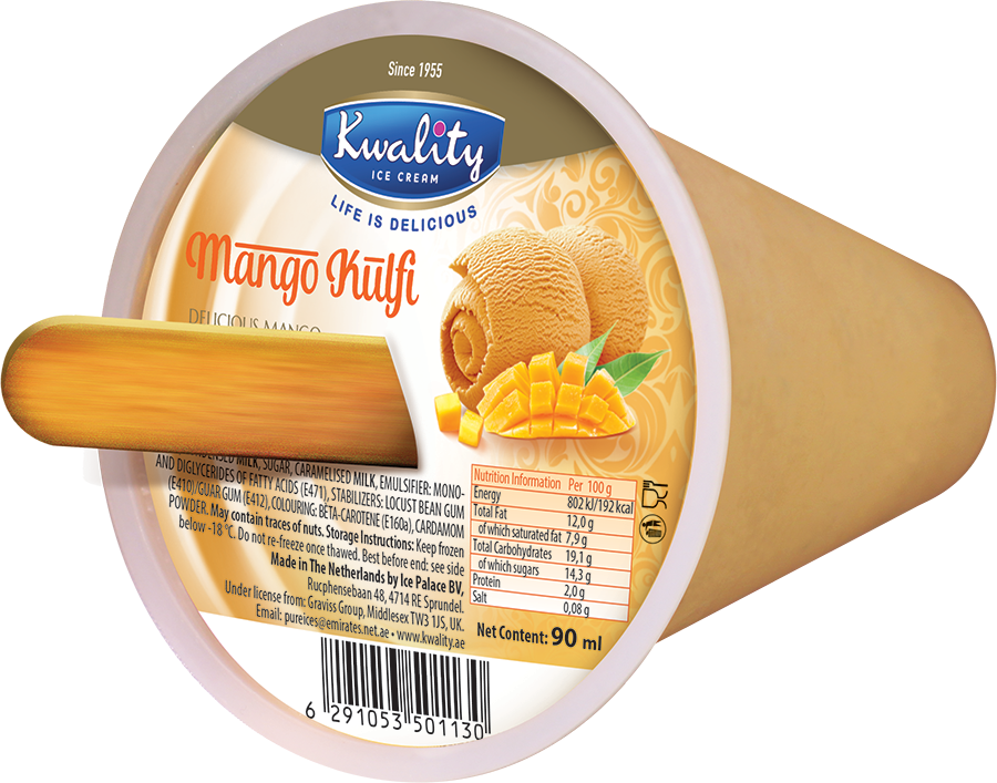 Kwality Mango Stick Kulfi - Edam (900x707), Png Download