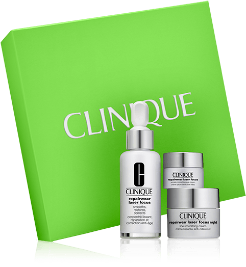 Laser Focus Repair Gift Set - Clinique Laser Focus Repair Set (717x828), Png Download
