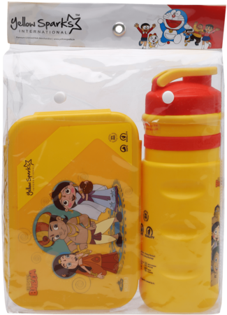 Unisex Doraemon Water Bottle, Tiffin Box And Pencil - Pencil Case (340x510), Png Download