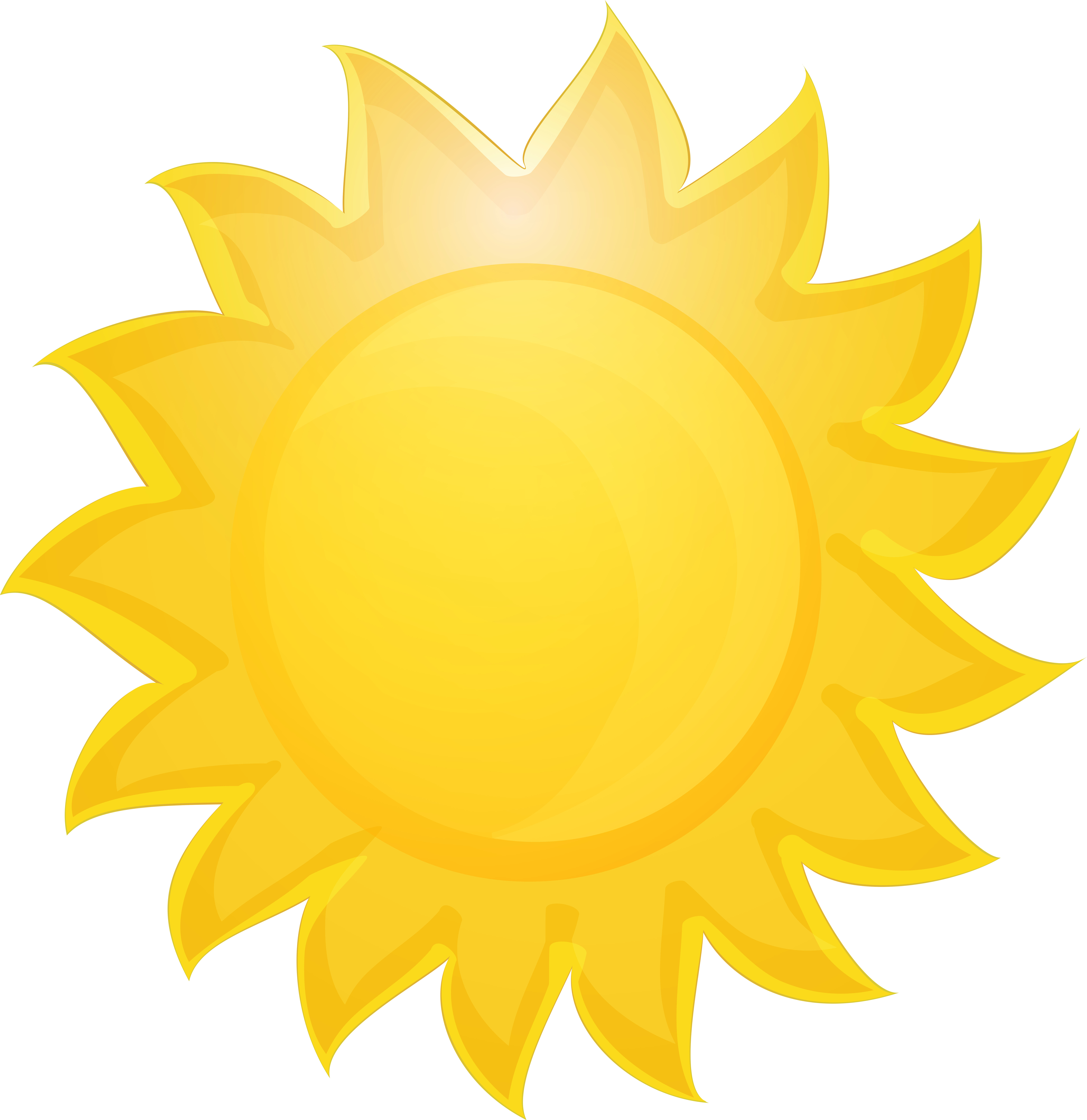Yellow Sun Png Clip Art Image (7762x8000), Png Download