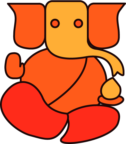 Png Coloured - Ganesha (490x561), Png Download