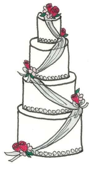 Hand Drawn Png Wedding (310x558), Png Download