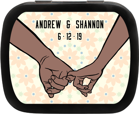 Pinky Promise Personalized Wedding - Personalized Mint Tins (500x500), Png Download