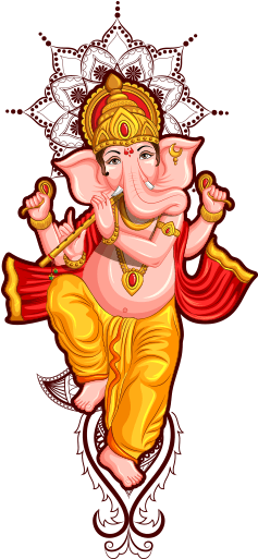 Ganesh Utsav Text Png Source - Gan Pati Ji (372x544), Png Download