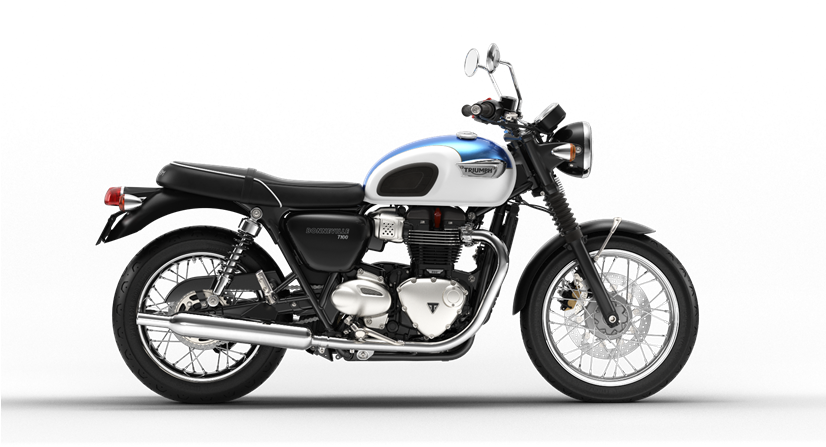2018 Triumph T100 Blue/white $10,900 - Triumph Bonneville T100 (825x464), Png Download