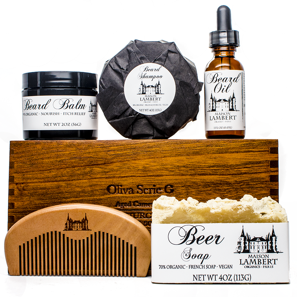 Organic And Handmade In The Pure French Tradition - Maison Lambert Beard Kit (1024x1024), Png Download