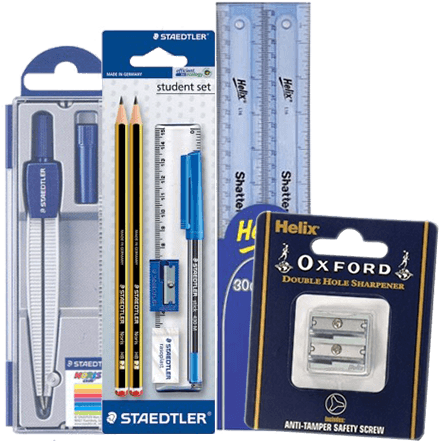 Erasers, Sharpeners & Rulers - Staedtler Student Blister Set (500x500), Png Download