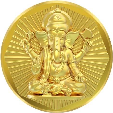 Ganesha Panchdhatu Coin - Panchdhatu Coins (500x500), Png Download