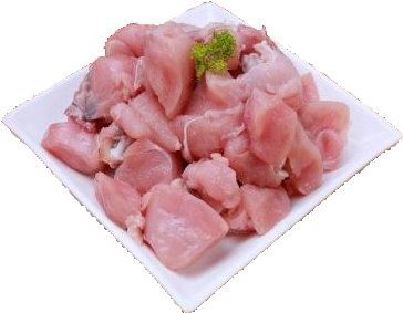 Chicken - Raw Chicken Curry Cut (400x300), Png Download
