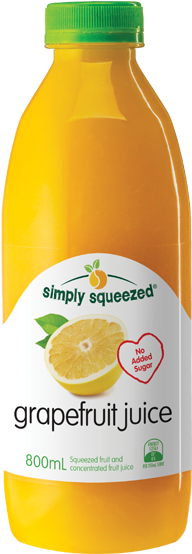 Chilled Juices Grapefruit Simply - Orange Soft Drink (800x600), Png Download