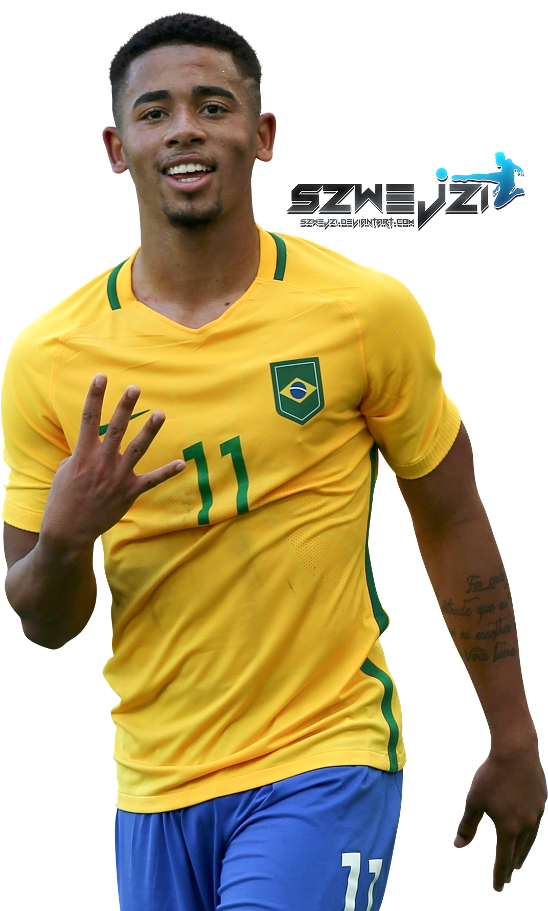 Images Henry Bowers, Brazil Jesus, > Pixels - Gabriel Jesus Brazil Png (1100x1800), Png Download