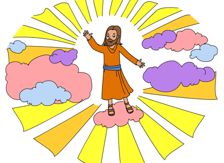 Get Free High Quality Hd Wallpapers Coloring Picture - Jesus Coming Soon Hand Works For Preschool (448x326), Png Download