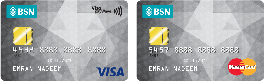Bsn Classic Credit Card - Bank Simpanan Nasional (898x292), Png Download
