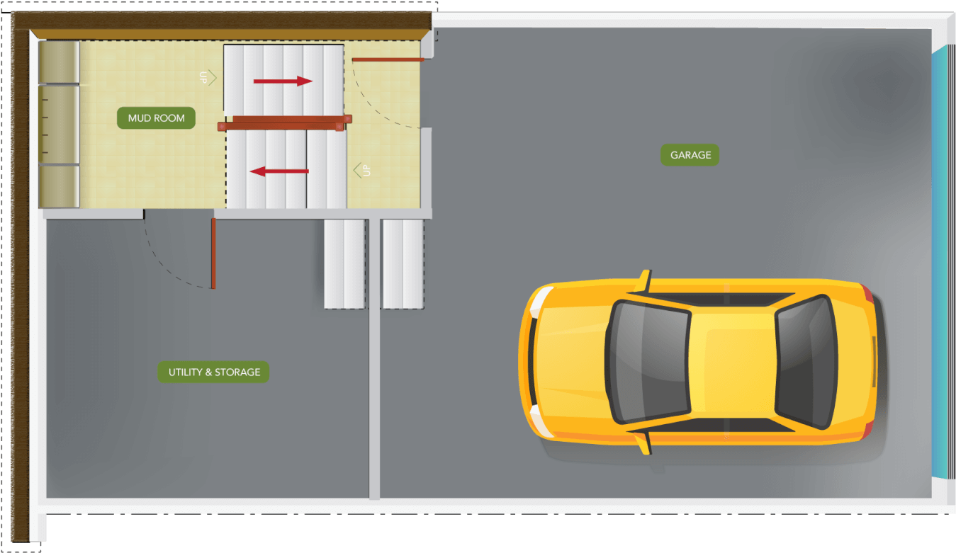 04 The Clove Basement - Floor Plan (1900x1468), Png Download