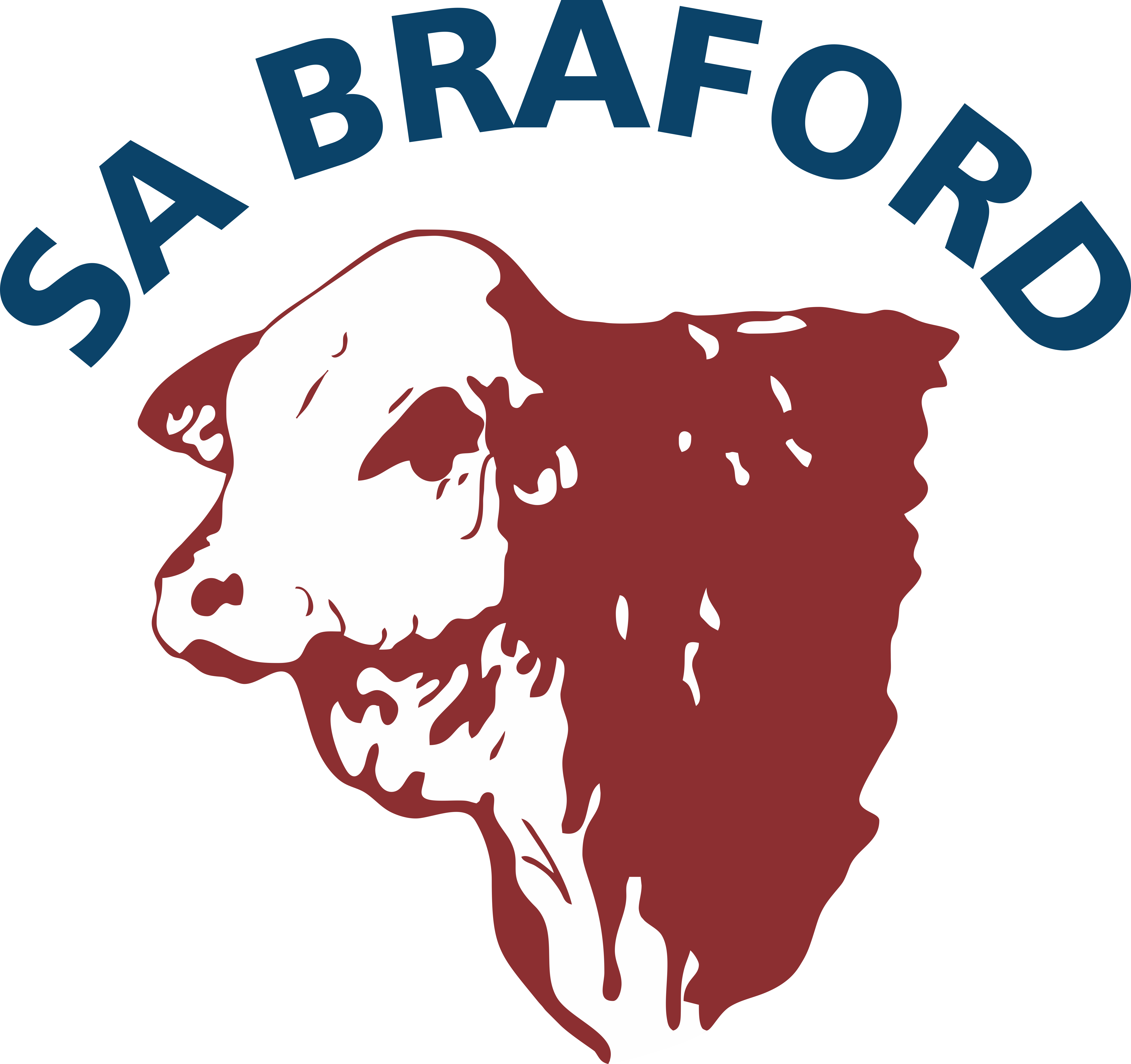 Official Black & White Logo In Png Format - Sa Braford (5592x5260), Png Download