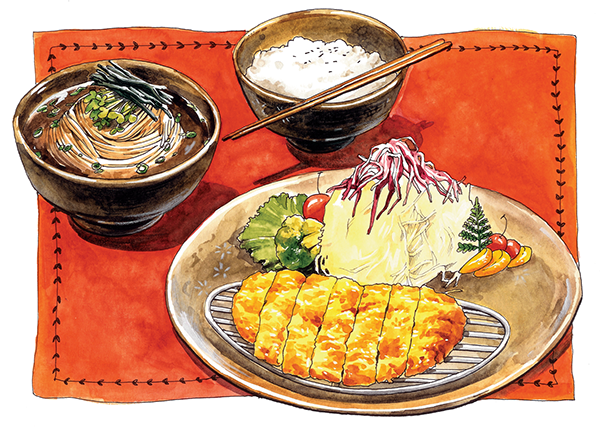 Japanese Food Illustration - Japanese Food Drawings (600x431), Png Download