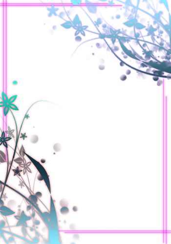 Stm Photoscape And Photo Effects Flower Frames - Nicole Scherzinger (350x500), Png Download