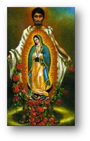 In Mexico And America As The Day Of Our Lady Of Guadalupe - Guadalupe Mother Mary (357x551), Png Download