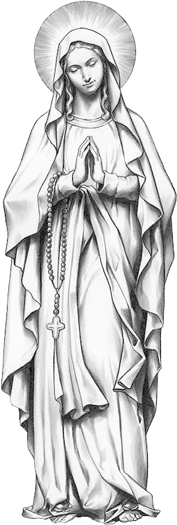 Mother Mary Pinterest And Picture Freeuse Stock - Mary Mother Tattoo Flash (564x818), Png Download
