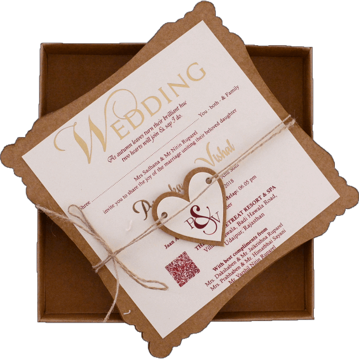 Hindu Wedding Cards - Paper (700x700), Png Download
