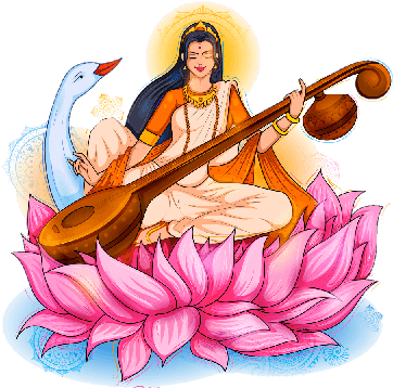 Download May The Occasion Of Vasant Panchami Bring The Wealth Free Clipart Saraswati Full Size Png Image Pngkit