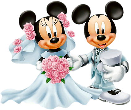 Tube Mariage - Happy Wedding Anniversary Disney (433x361), Png Download