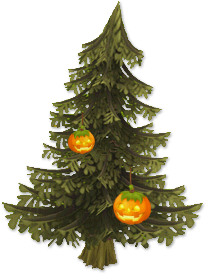 Halloween Tree - Portable Network Graphics (886x886), Png Download