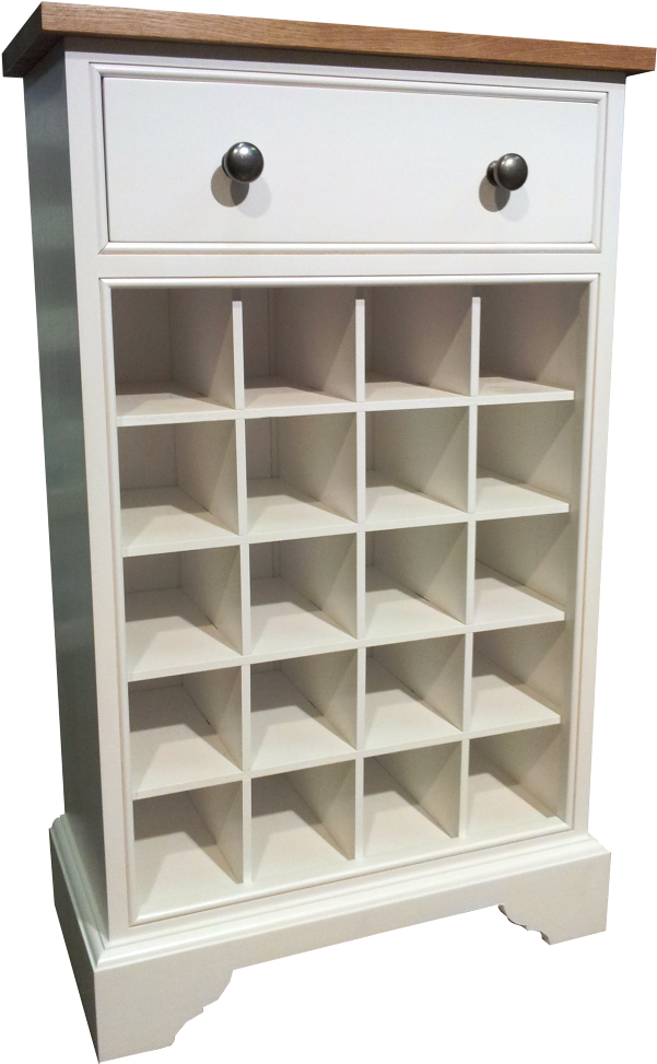 Winerack Painted Furniture White - White Painted Wine Rack (900x1200), Png Download