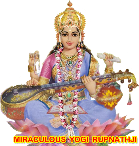 Manglik Dosha - Saraswati Maa (490x515), Png Download