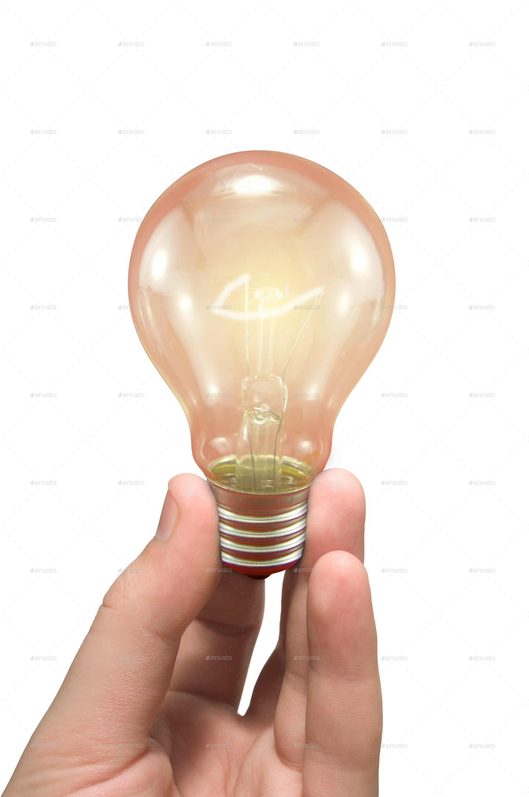 Image Preview Set/bulb 1 - Hand Light Bulb Png (1809x2725), Png Download
