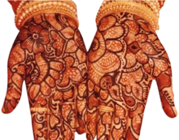 Mehndi Clipart Indian Hindu Wedding - Black Red Mehendi Designs (640x480), Png Download