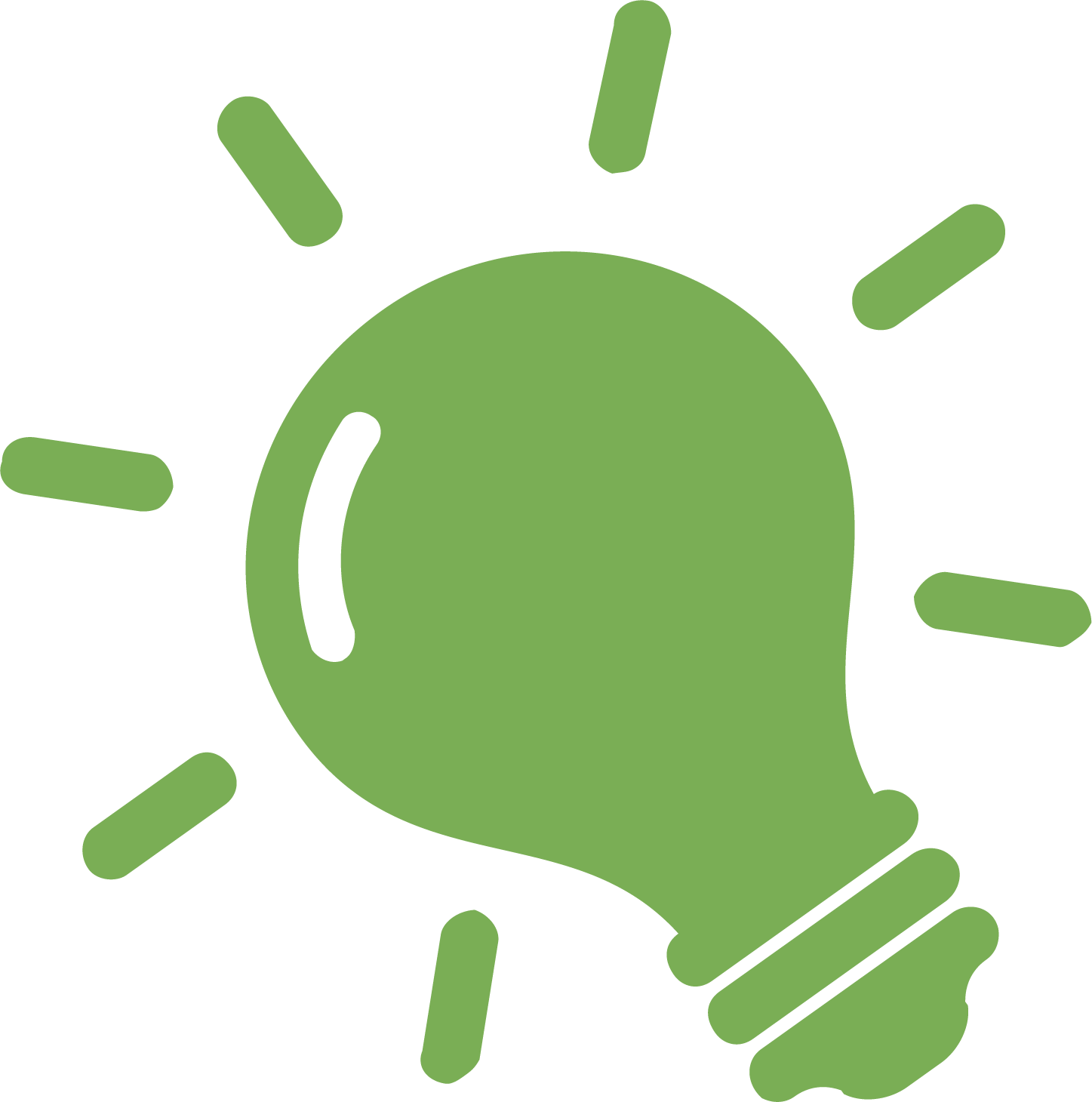Graphic Florida Incandescent Light Bulb Clip Art Green - Incandescent Light Bulb (1447x1460), Png Download