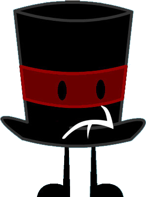 Dark Red Top Hat Pose 1 - Illustration (397x430), Png Download
