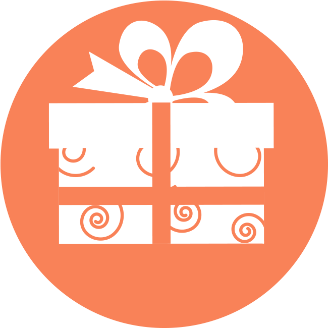 Florel Icone Lait - Gift (850x850), Png Download