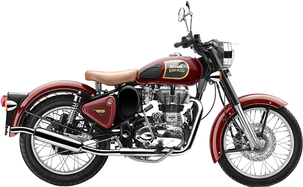 Royal Enfield Classic 350 Overtakes Bajaj Pulsar 150 - Royal Enfield Classic 350 Chestnut (600x463), Png Download