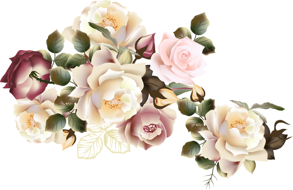 Фото, Автор Soloveika На Яндекс - Beautiful Victorian Roses King Duvet (1024x666), Png Download