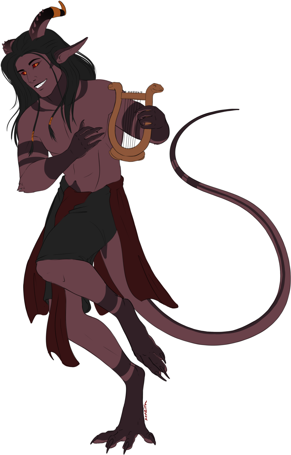 Tiefling - Tumblr - Female Tiefling (1280x1600), Png Download