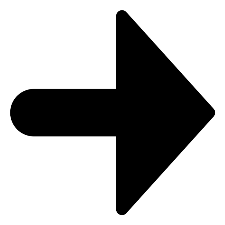 Computer Icons Arrow Symbol Download Sign - Arrow Pointing Right Clipart (750x750), Png Download