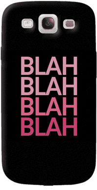 Blah Samsung Galaxy S3 Case - Mobile Phone (480x480), Png Download