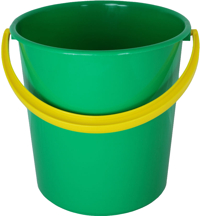 Green Plastic Bucket Png Image - Bucket Png (930x910), Png Download