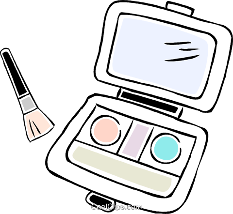 Makeup Kit - Make Up Kit Drawing (480x442), Png Download