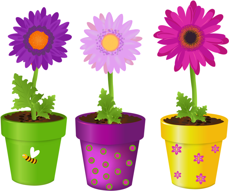 ✿° My Garden Valley ° ✿ - Flower In Pot Clipart Png (800x685), Png Download