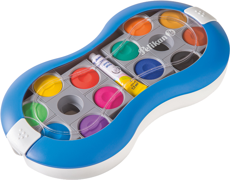 Paintbox Space ® 735 Sp/24 Colours Blue - Pelikan Tuschkasten 24 Farben (799x799), Png Download