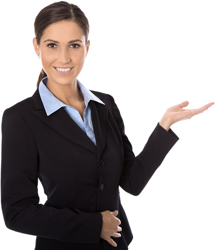 Real Estate Lady - Real Estate Agent Png (443x497), Png Download
