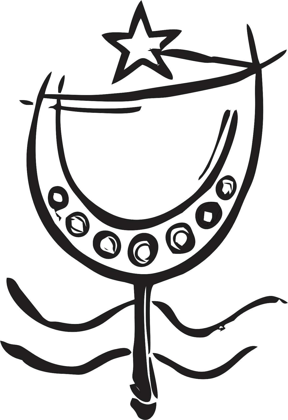 Pin By Felipe Mar - Iemanja Simbolo (1203x1754), Png Download