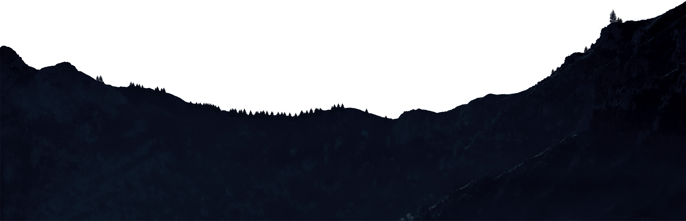 Mountains-2 - Summit (2400x773), Png Download