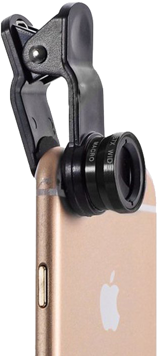 Svg Black And White Library Best Camera Lenses For - Celly Clip And Click Lenses For Smartphones (425x711), Png Download