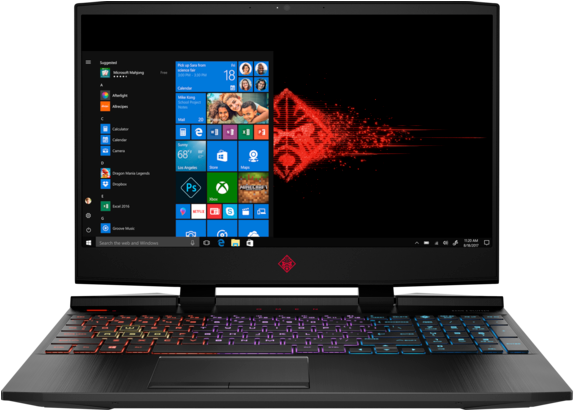 Omen Laptop - 15t - Center - Hp Omen 15 (573x430), Png Download