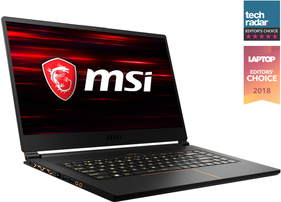 Gs Series Laptops Gs65 Stealth Thin - Msi Gs65 Stealth Thin (599x479), Png Download