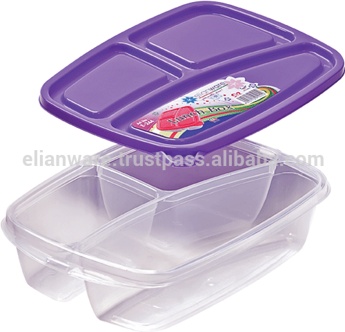 Malaysia Plastic Disposable Lunch Box, Malaysia Plastic - Elianware Lunch Box (600x600), Png Download